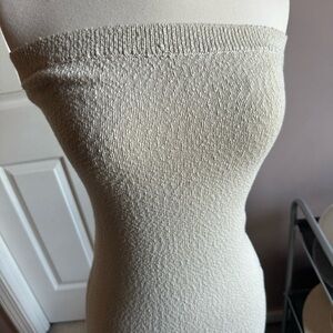 Free People NWT Rio Cream Strapless Knit Dress